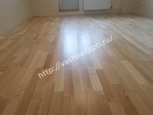 Выполненные паркетные работы по укладке, циклевке, лакировке, шлифовке, тонировке паркета