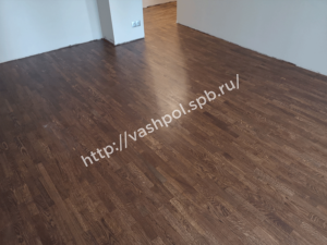 Выполненные паркетные работы по укладке, циклевке, лакировке, шлифовке, тонировке паркета